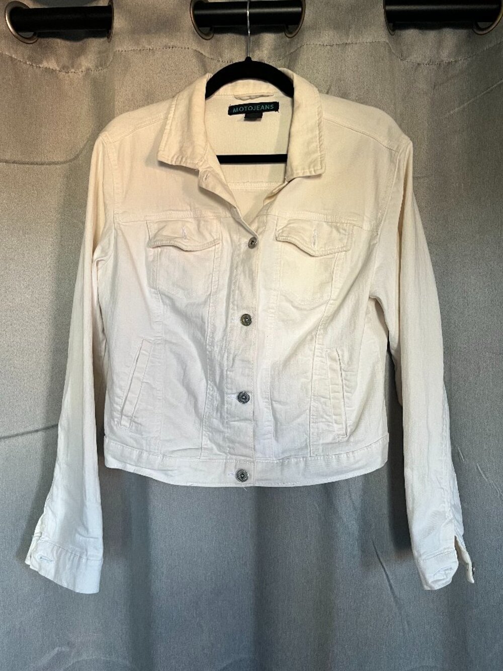 White jean jacket